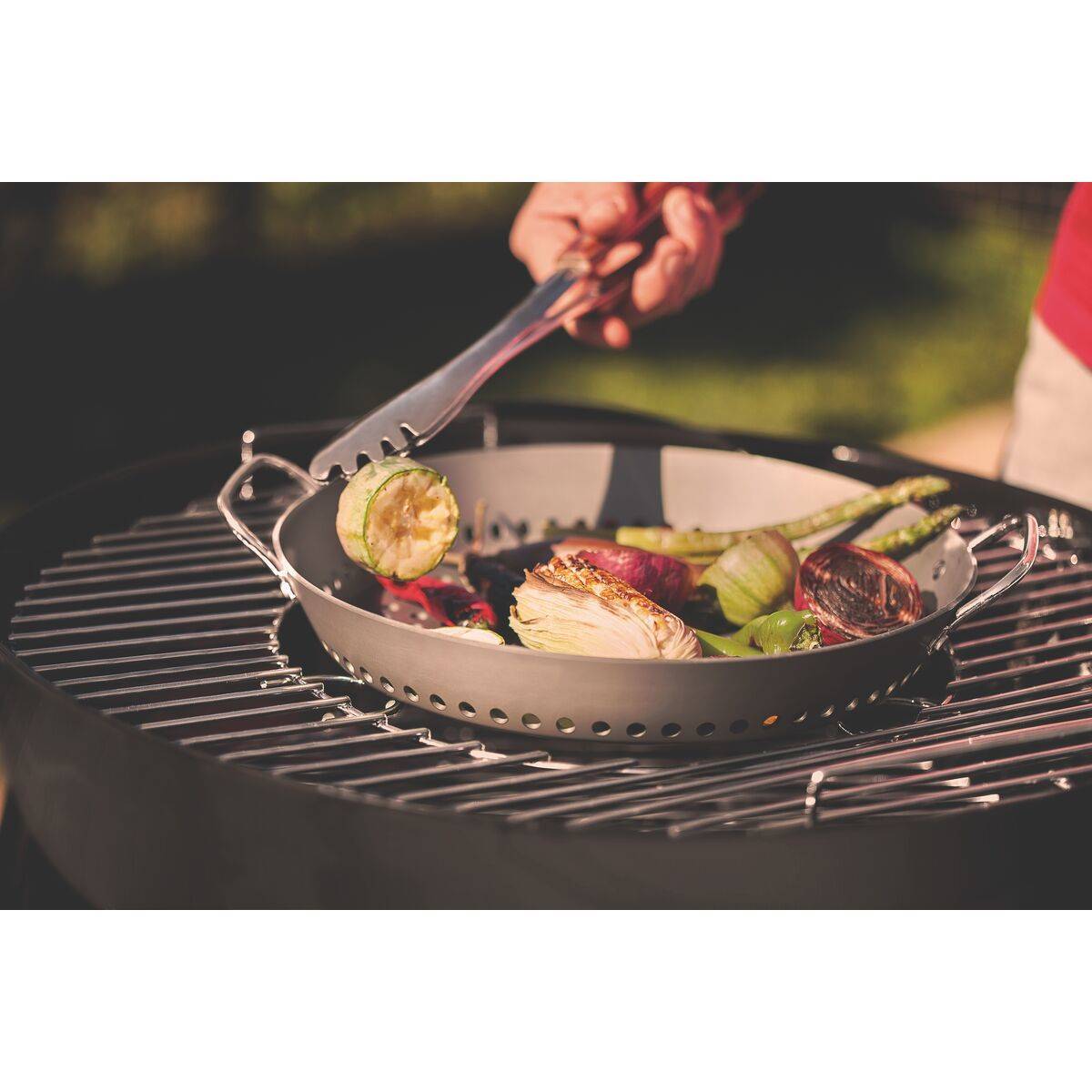 Wok perforée 30cm en aluminium anodisé - Imagen 4