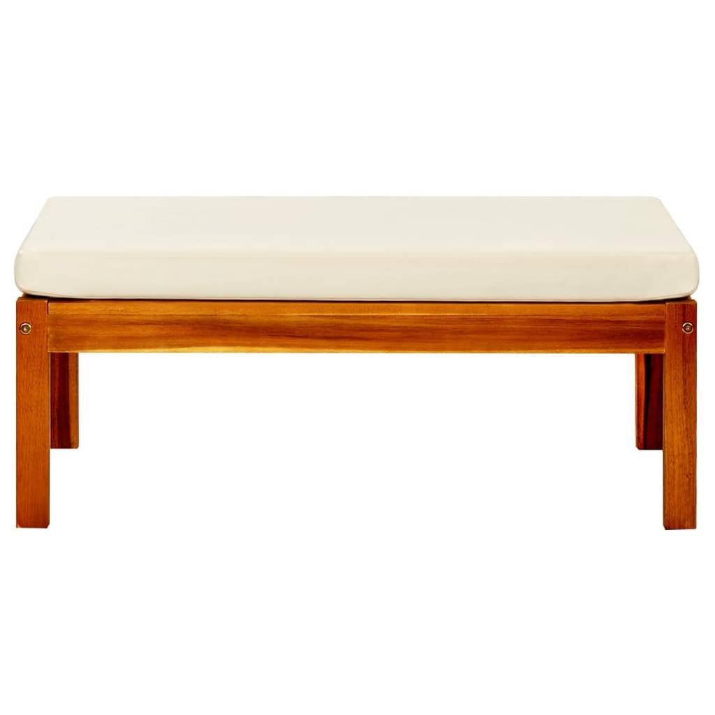 Maison Chic - Banc de jardin - Banc d'extérieur - Banquette avec auvent et repose-pieds Bois d'acacia solide-JU13906 - Imagen 9