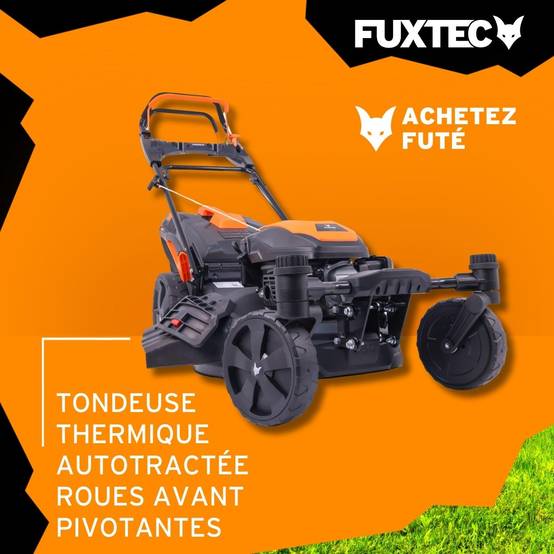 FUXTEC - Tondeuse à gazon thermique autotractée FUXTEC FX-RM5170agile – 51 cm – 170 cm³ – 60L – Roues pivotantes – Easy Clean – Mulching - Image 2