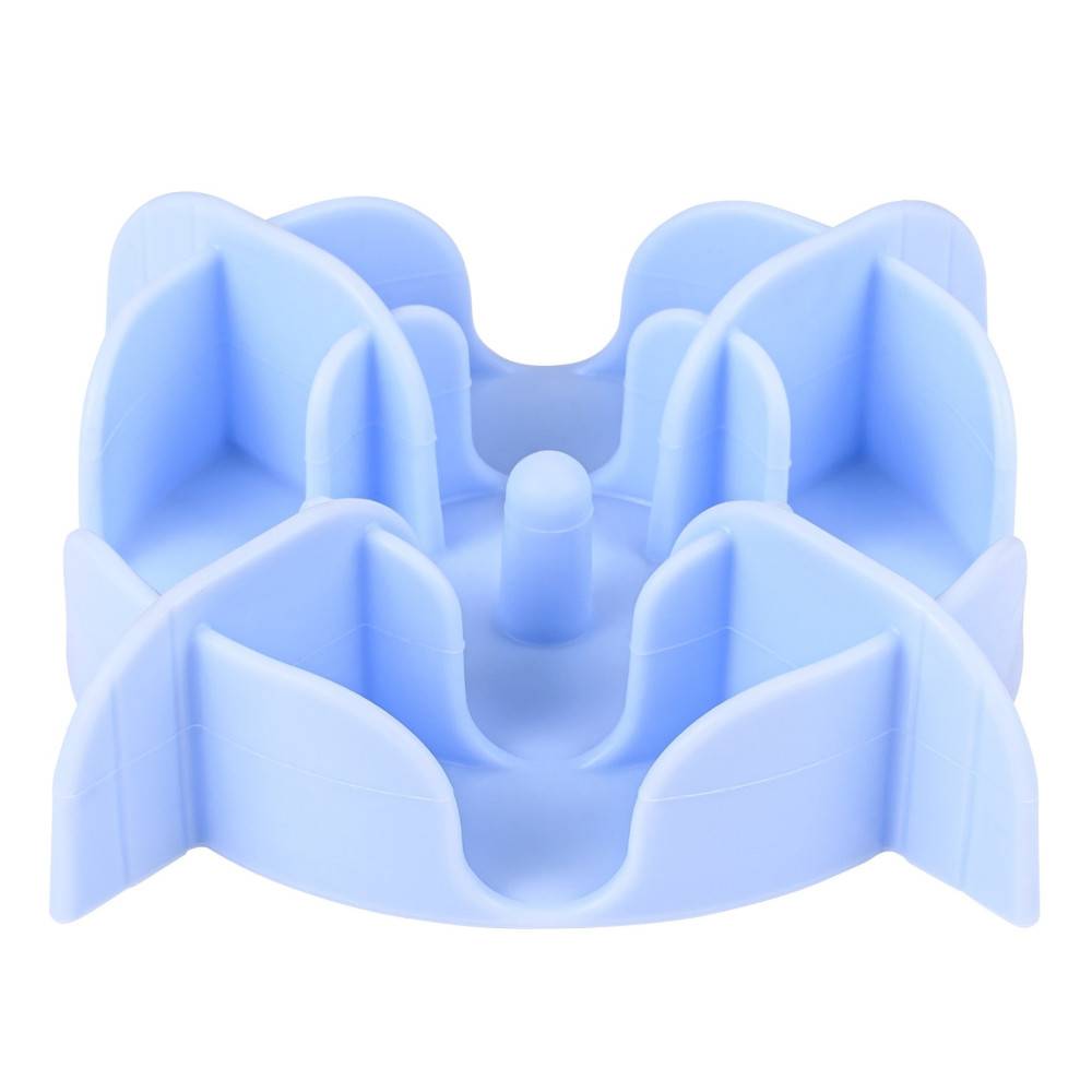Zolux - Support anti glouton S ø 13.5 cm bleu silicone  pour petit chien - Imagen 1