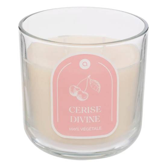Bougie Parfumée en Verre "Floa" 350g Cerise - Image 1