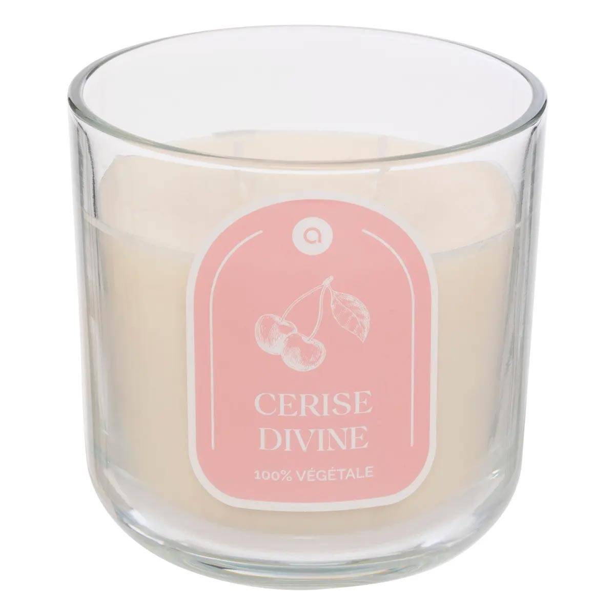 Bougie Parfumée en Verre "Floa" 350g Cerise - Image 1