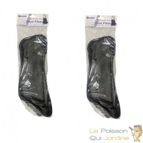 Lot de 2 Filtres à Poussière Aspirateur Bassin 1200W | Protection Moteur