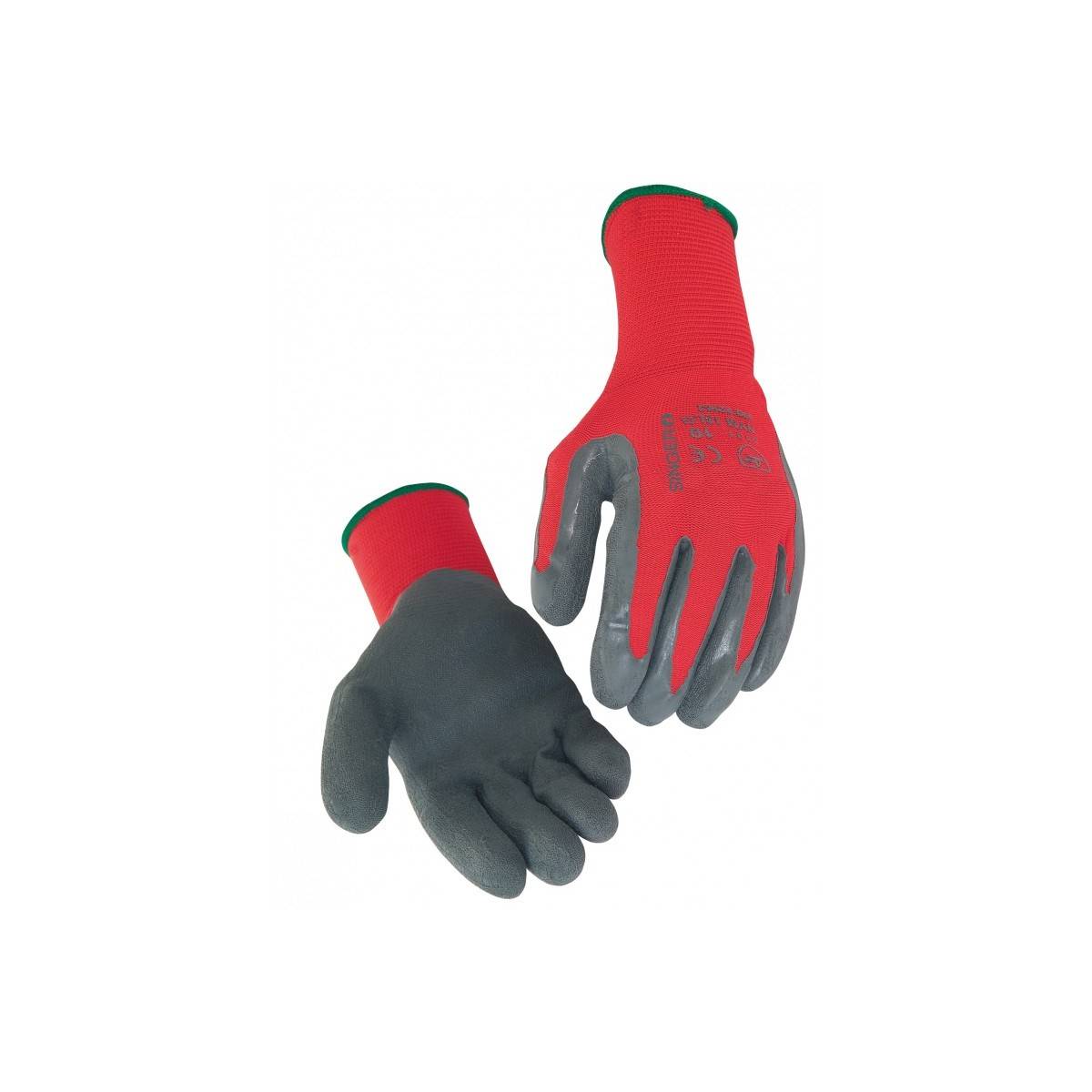 Gant de manutention T.9 latex rouge Singer - Imagen 1
