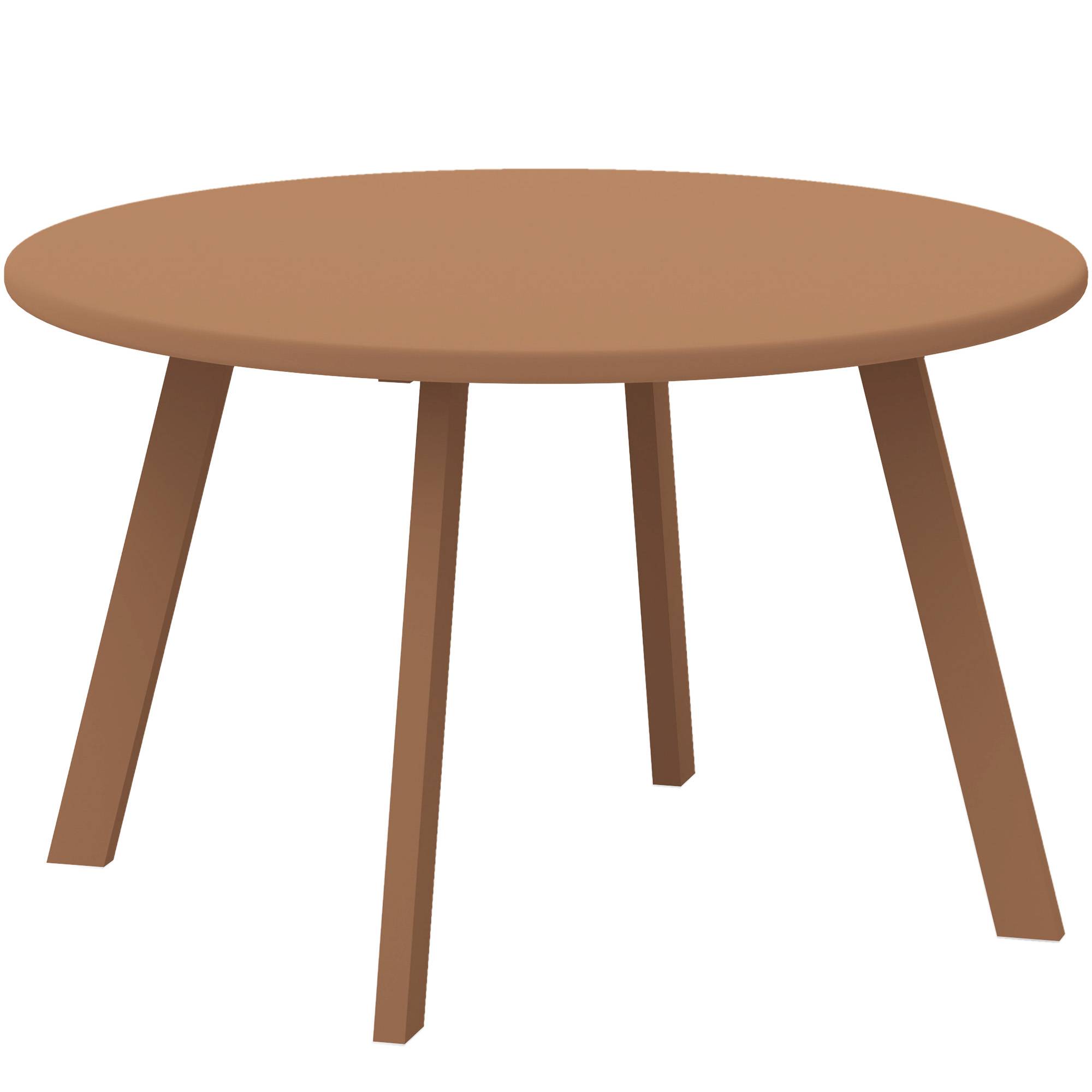 Table basse de jardin métal orange 70 x 70 x 42 cm - PANGIVO - Image 2