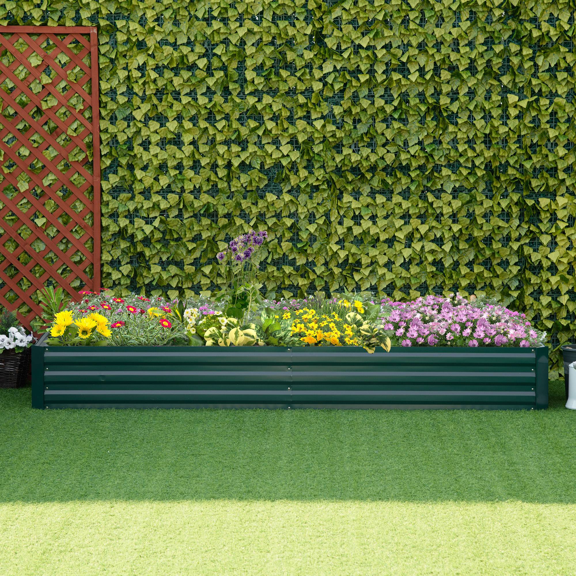 PANGIVO - Carré potager acier vert foncé 241 x 90.5 x 30 cm - PANGIVO - Image 4