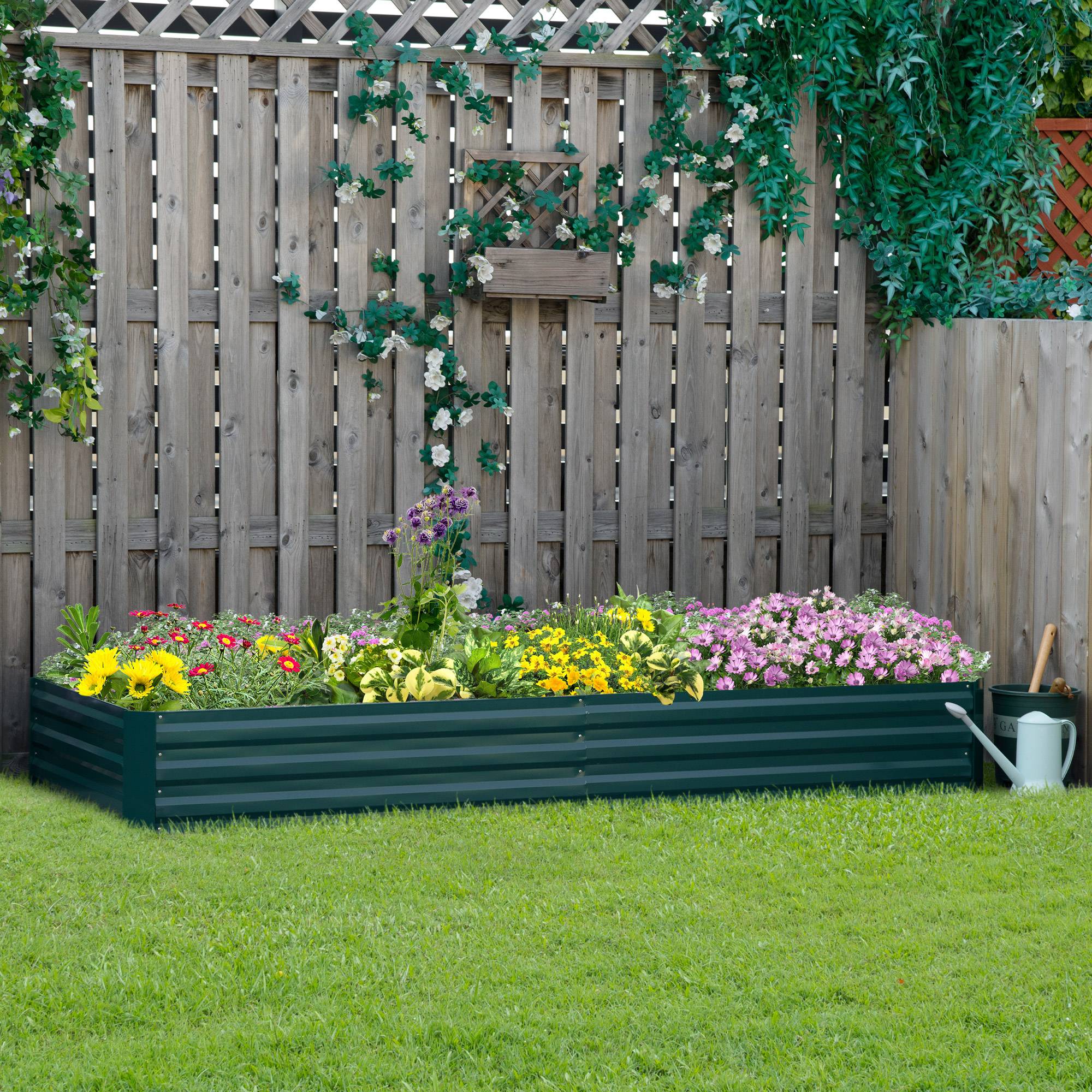 PANGIVO - Carré potager acier vert foncé 241 x 90.5 x 30 cm - PANGIVO - Image 3