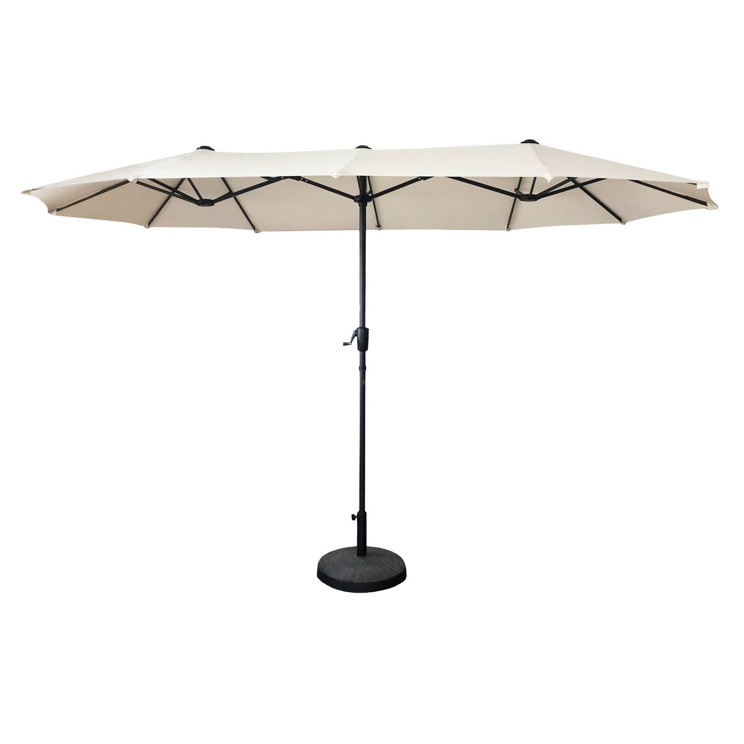 Parasol double 2x4m LINAI beige - HAPPY GARDEN - Imagen 1