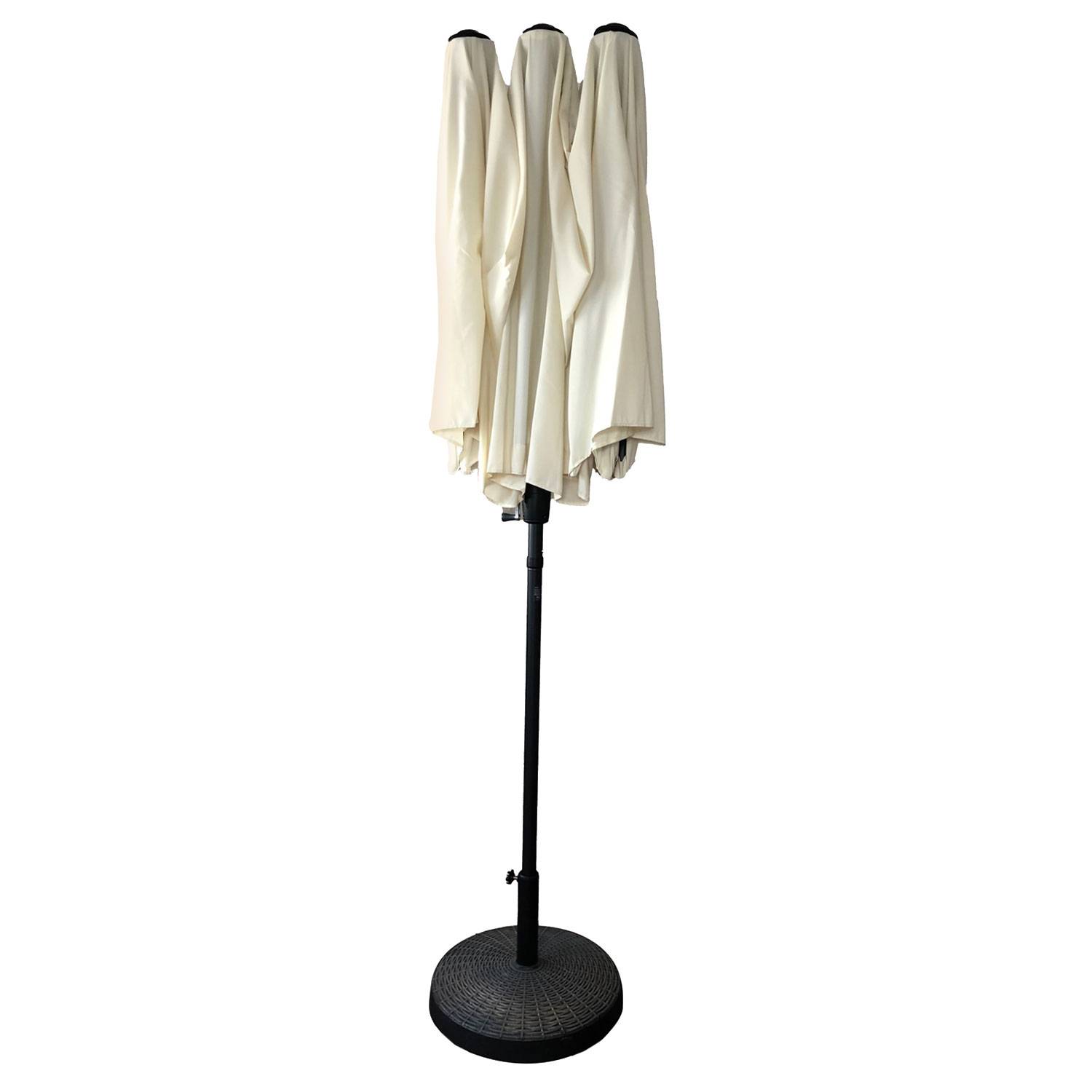 Parasol double 2x4m LINAI beige - HAPPY GARDEN - Imagen 4