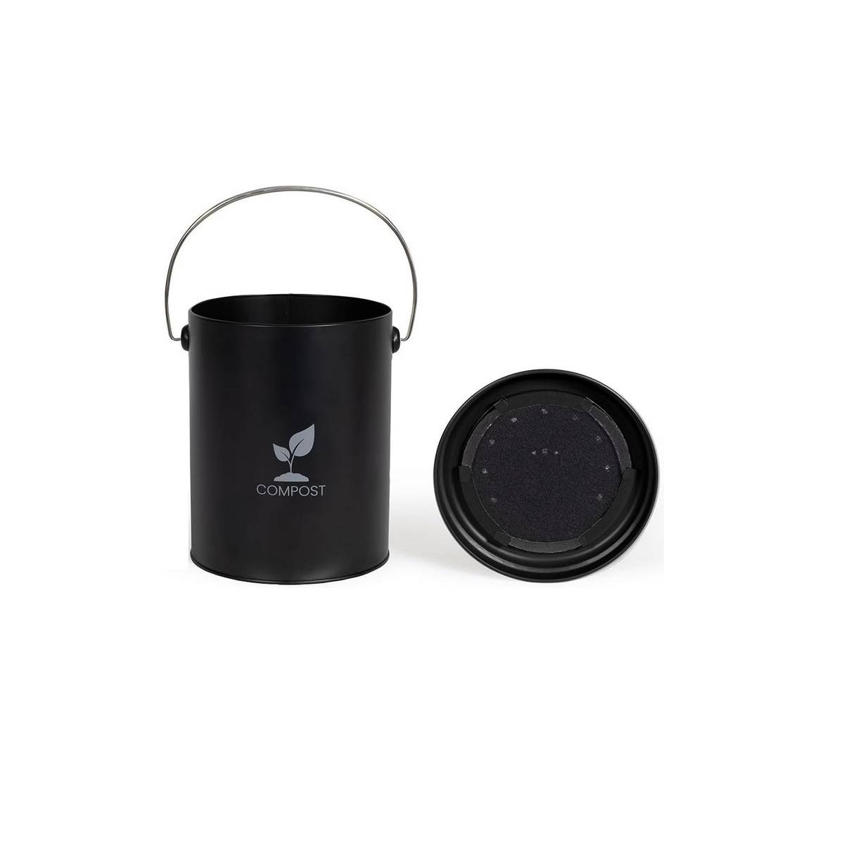 Livoo - Seau à compost de cuisine 6l noir MES154N Livoo - Image 3