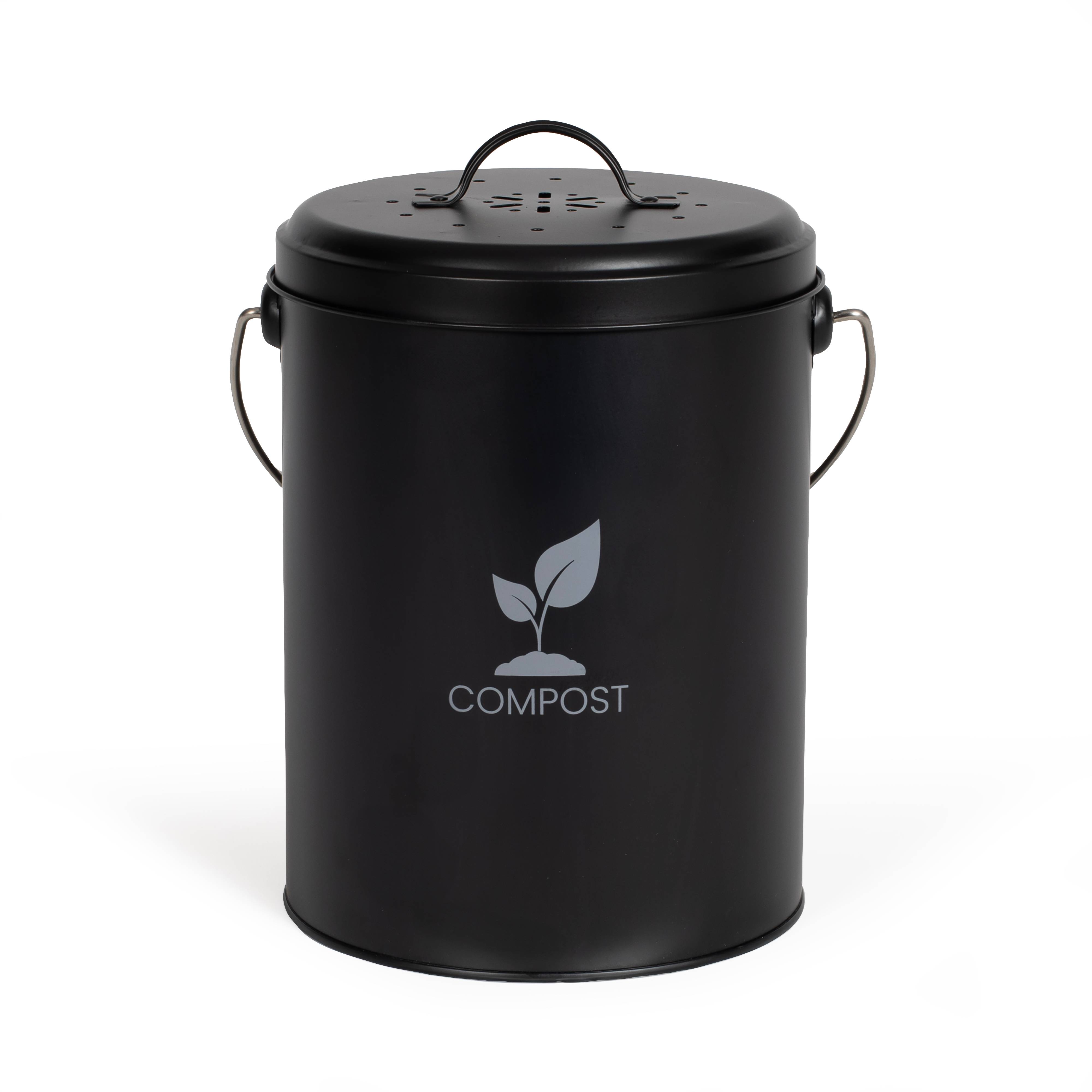 Livoo - Seau à compost de cuisine 6l noir MES154N Livoo - Image 1