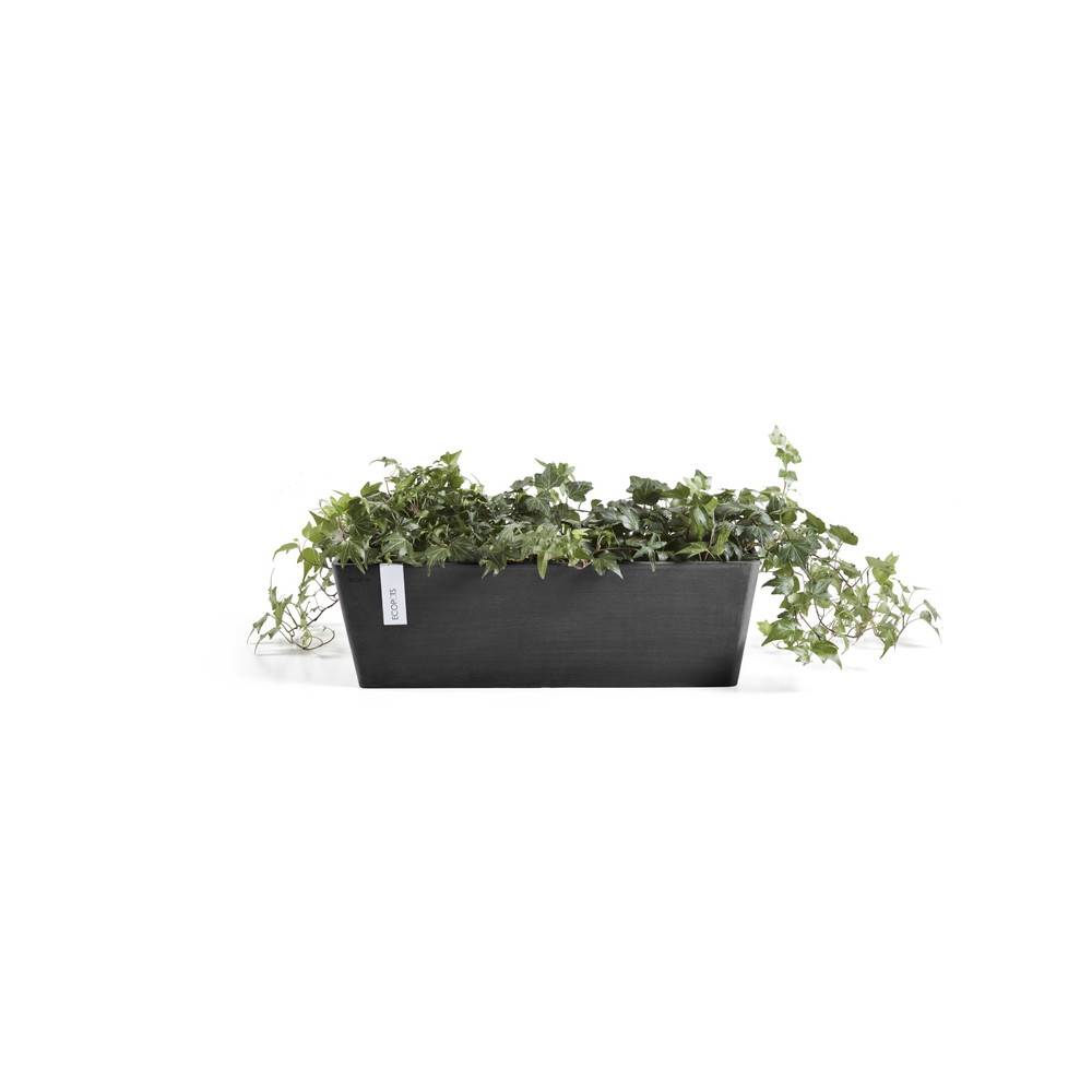 Ecopots - Pot Rectangulaire Bruges 45 Gris Foncé + réservoir d'eau - 45 x 17 x H. 17 cm - 9,7 L ECOPOTS - Imagen 2