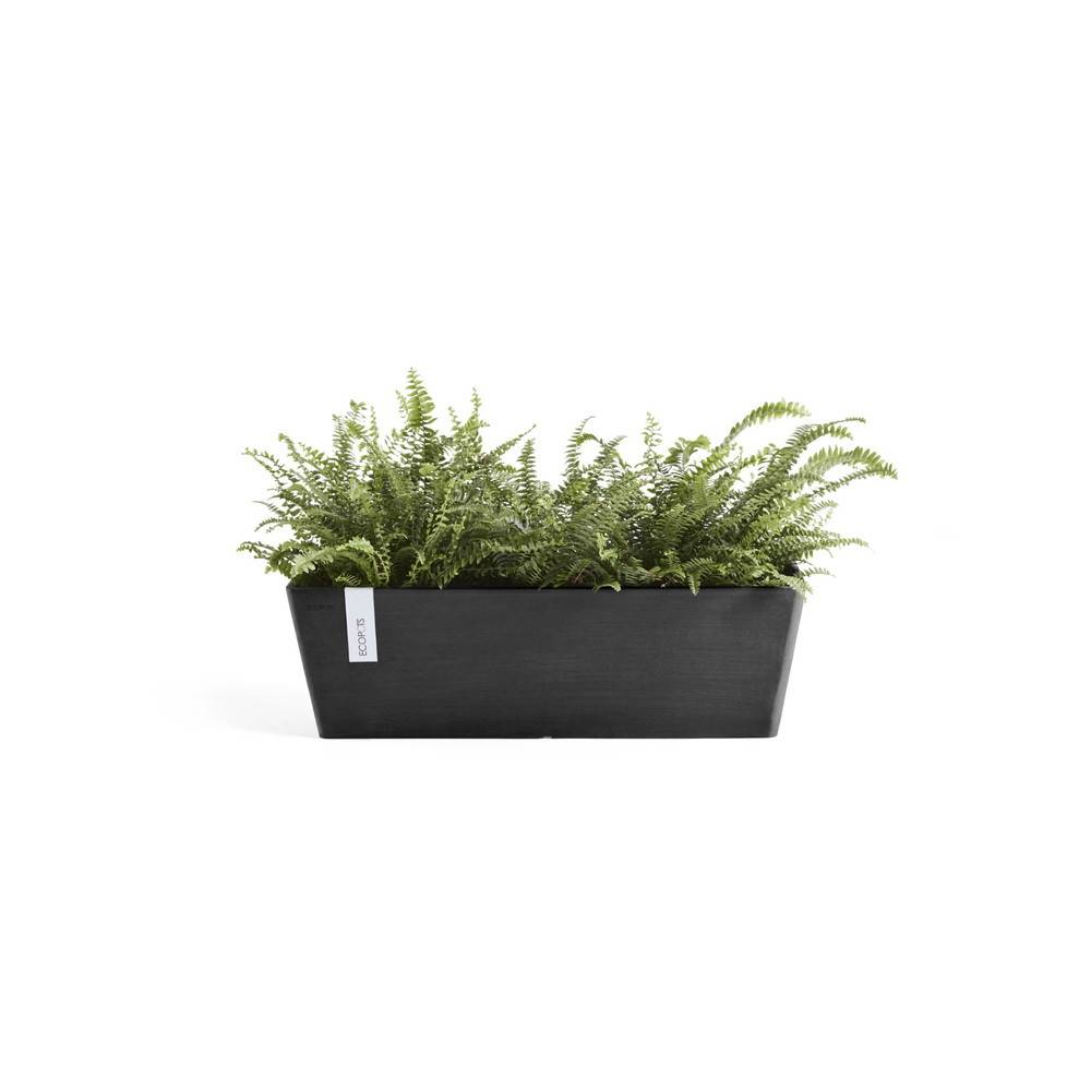 Ecopots - Pot Rectangulaire Bruges 45 Gris Foncé + réservoir d'eau - 45 x 17 x H. 17 cm - 9,7 L ECOPOTS - Imagen 1