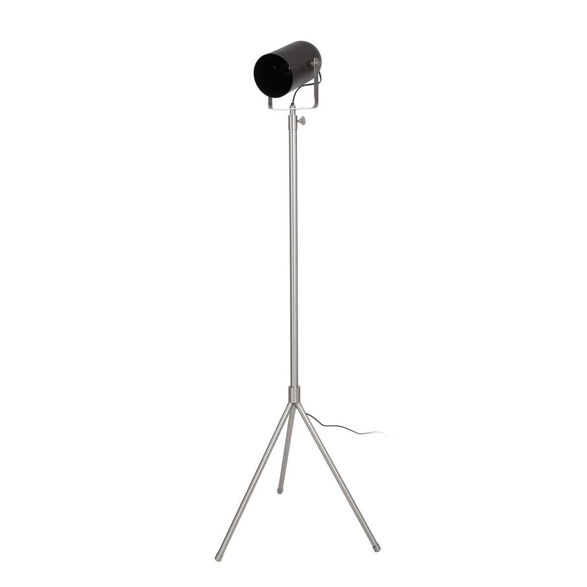 Lampadaire Industriel "Celeste" 189cm Noir & Argent - Image 1