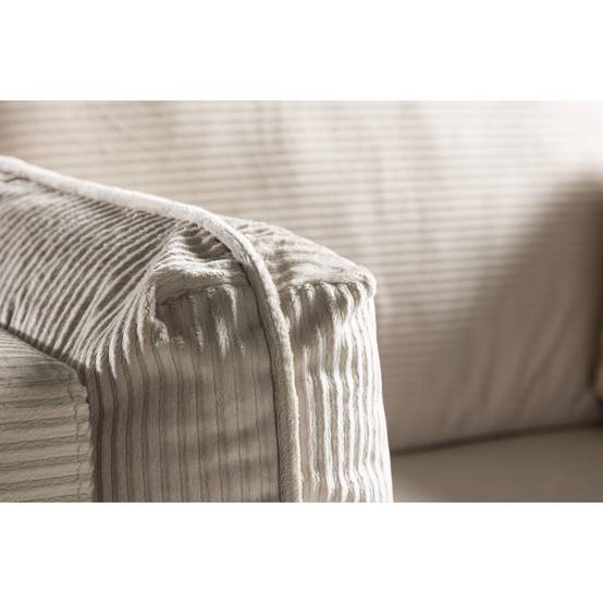 Paris Prix - Fauteuil Design Velours Côtelé "Boom" 110cm Beige Clair - Image 9