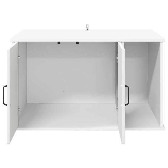 Maison pour chat bois d'ingénierie blanc 85 x 55 x 50.5 cm, Poids:25.28kg - PANGIVO - Image 5