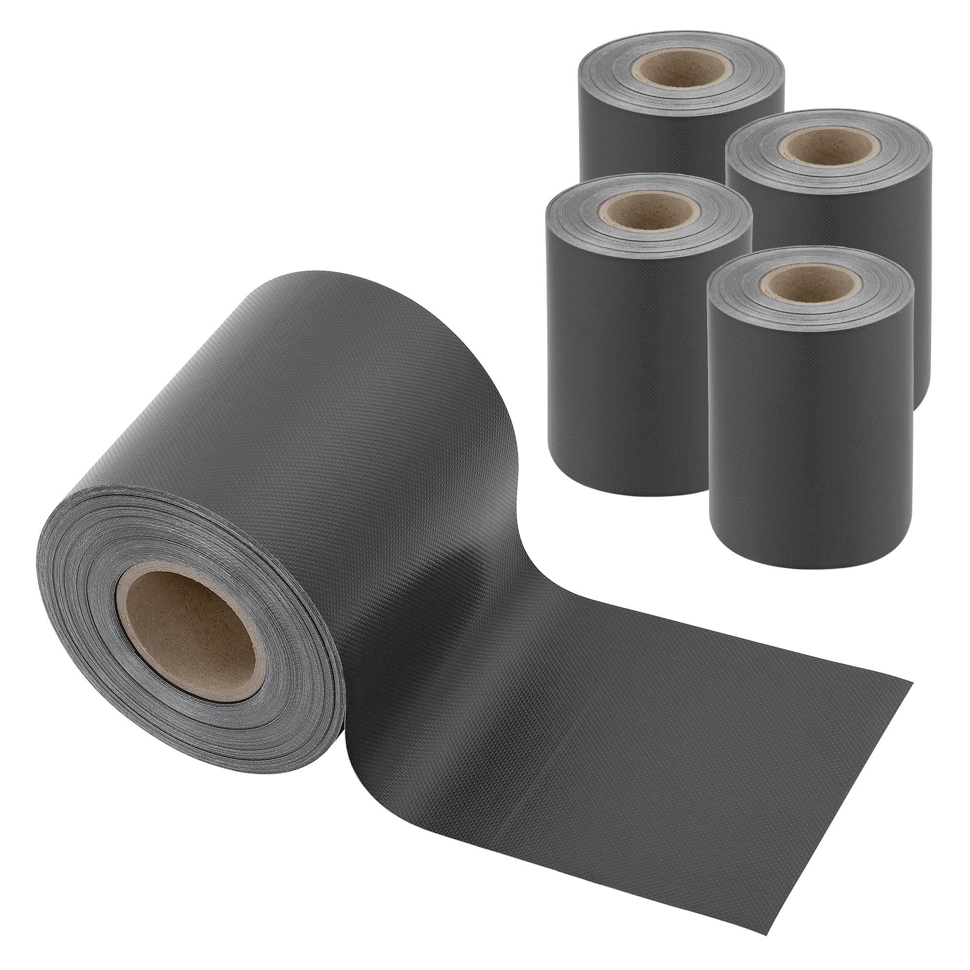 Helloshop26 - Lot de 4 bandes de brise-vue PVC 140 m x 19 cm 26,6 m² gris anthracite ral 7016 - Imagen 1