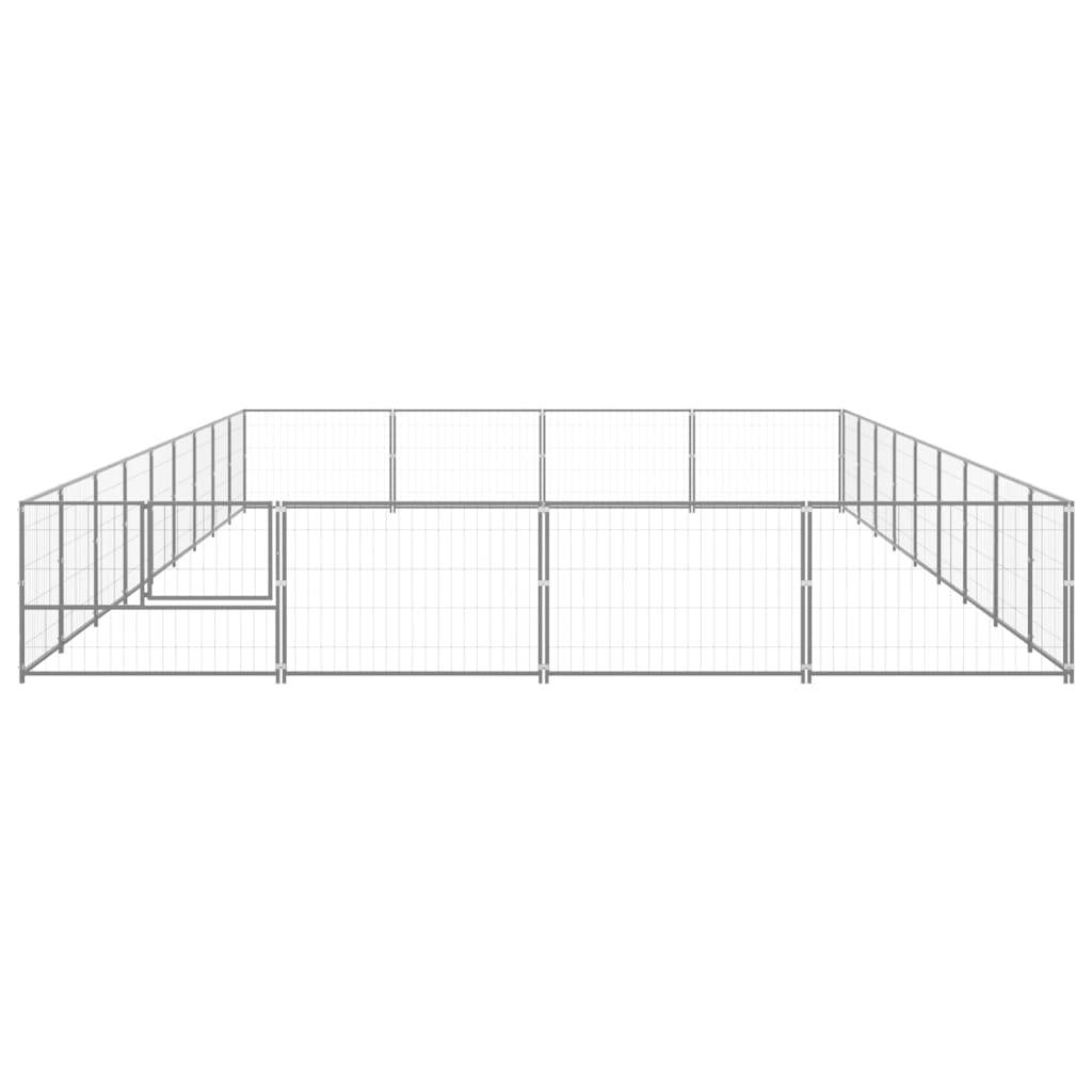 Vidaxl - Chenil Argenté 36 m² Acier vidaXL 3082155 - Imagen 5