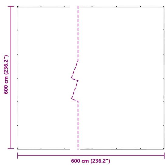 Vidaxl - Couverture pour plantes 6 x 6 m PVC Transparent vidaXL 3429362 - Image 3