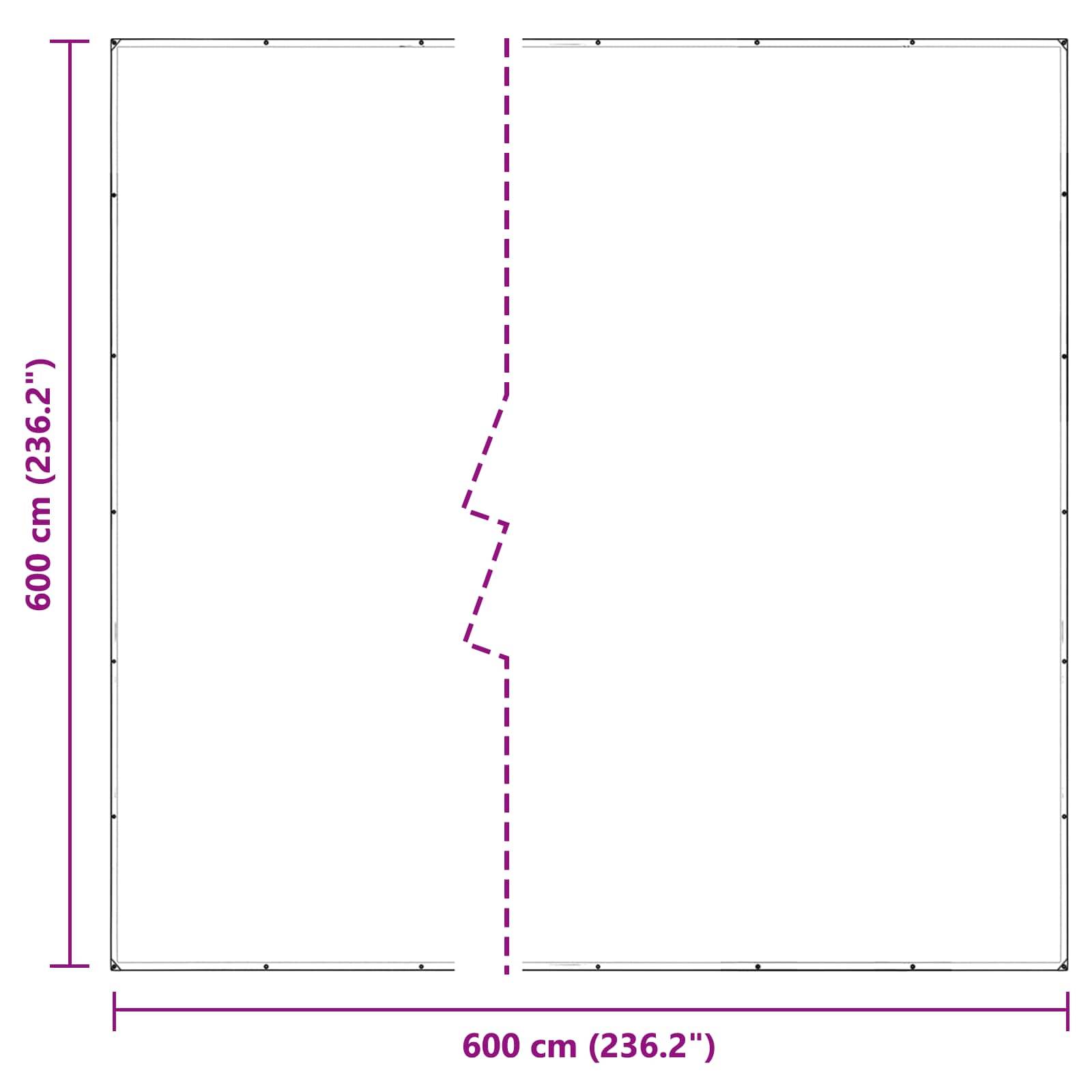 Vidaxl - Couverture pour plantes 6 x 6 m PVC Transparent vidaXL 3429362 - Image 3