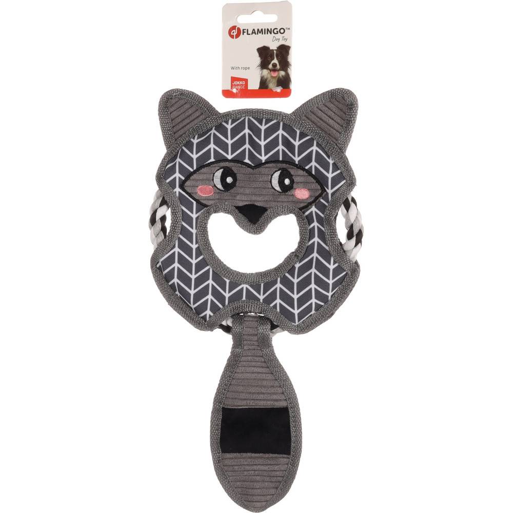 Jouet Jokko avec corde gris 18 x 39 x 2 cm pour chien - Imagen 3