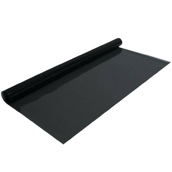 Film solaire auto adhésif noir - 3m x 50cm - Image 1