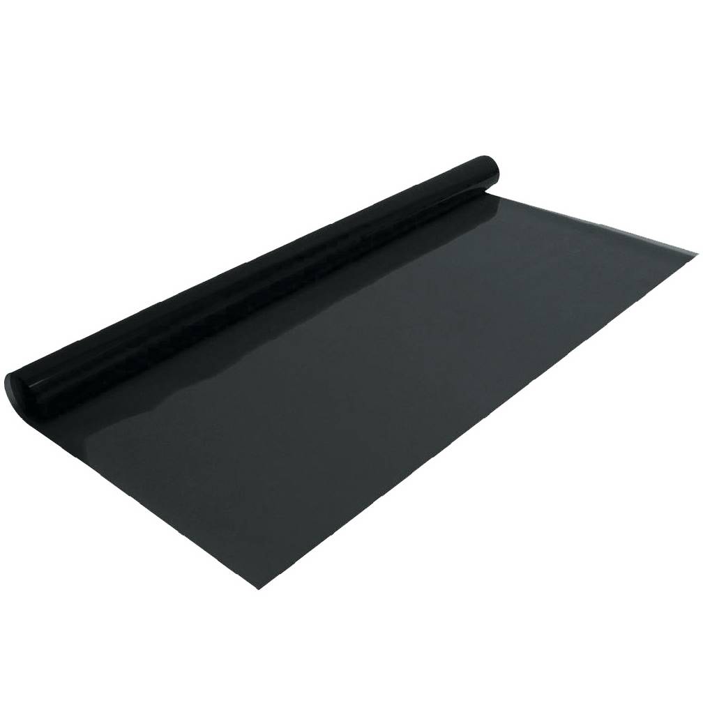 Film solaire auto adhésif noir - 3m x 50cm - Image 1