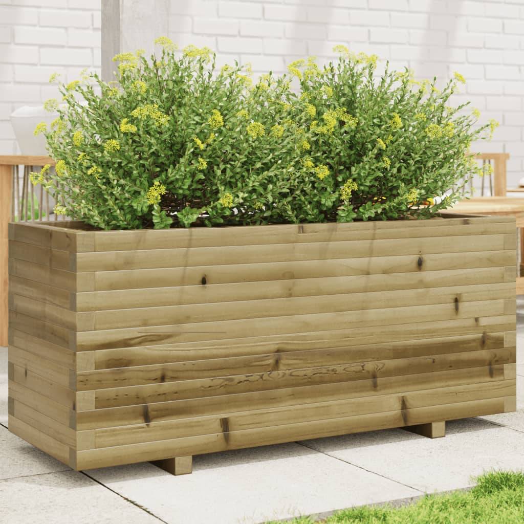 Maison Chic - Jardinière, Bac à fleurs, Pot de fleurs 110x40x49,5 cm bois de pin imprégné - Imagen 2