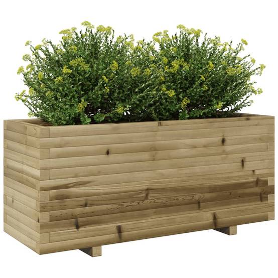 Maison Chic - Jardinière, Bac à fleurs, Pot de fleurs 110x40x49,5 cm bois de pin imprégné - Imagen 4