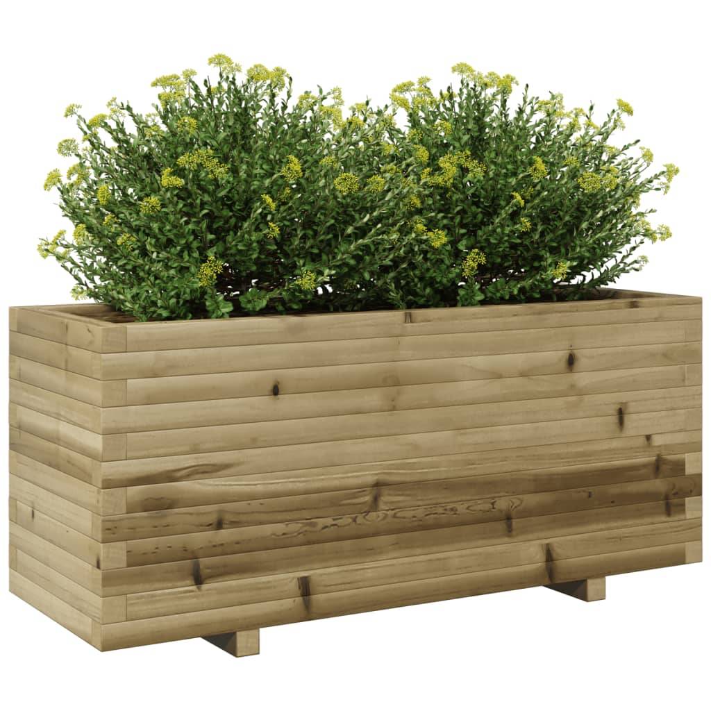 Maison Chic - Jardinière, Bac à fleurs, Pot de fleurs 110x40x49,5 cm bois de pin imprégné - Imagen 4
