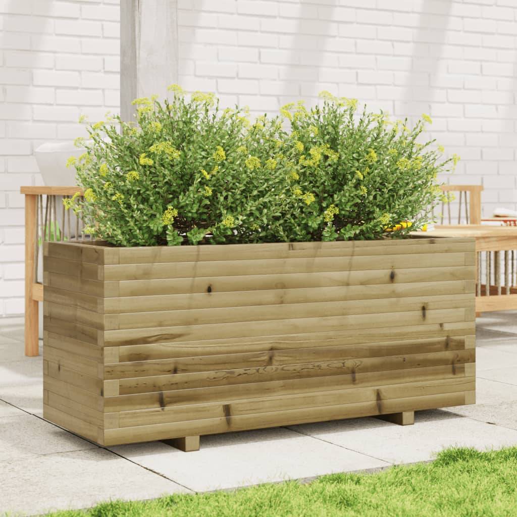 Maison Chic - Jardinière, Bac à fleurs, Pot de fleurs 110x40x49,5 cm bois de pin imprégné - Imagen 3