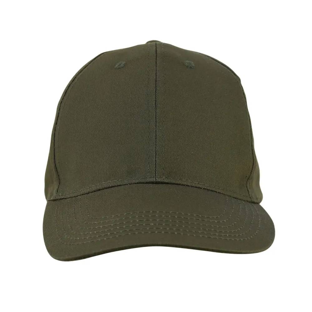 Casquette visière rigide velcro coton verte taille unique Percussion Taille - Image 2