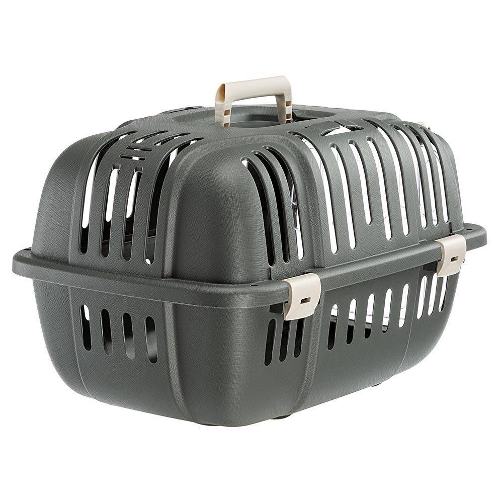 Ferplast - Ferplast Caisse de Transport Chat, Cage de Transport pour Chiens Petits et Chats jusqu'à 5 Kg, Porte Transparente Antichoc, Fentes d'aération, 32 x 47 - Imagen 8