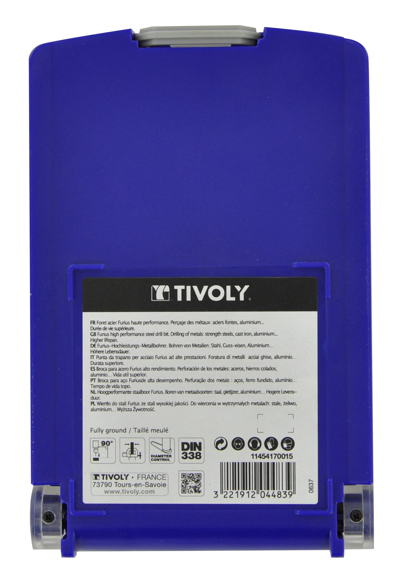 Tivoly - Tivoly  Coffret 19 forets métaux FURIUS HSS revêtus FUSIO pointe en croix Ø 1 à 10mm par 1/2 PREMIUM - Image 3