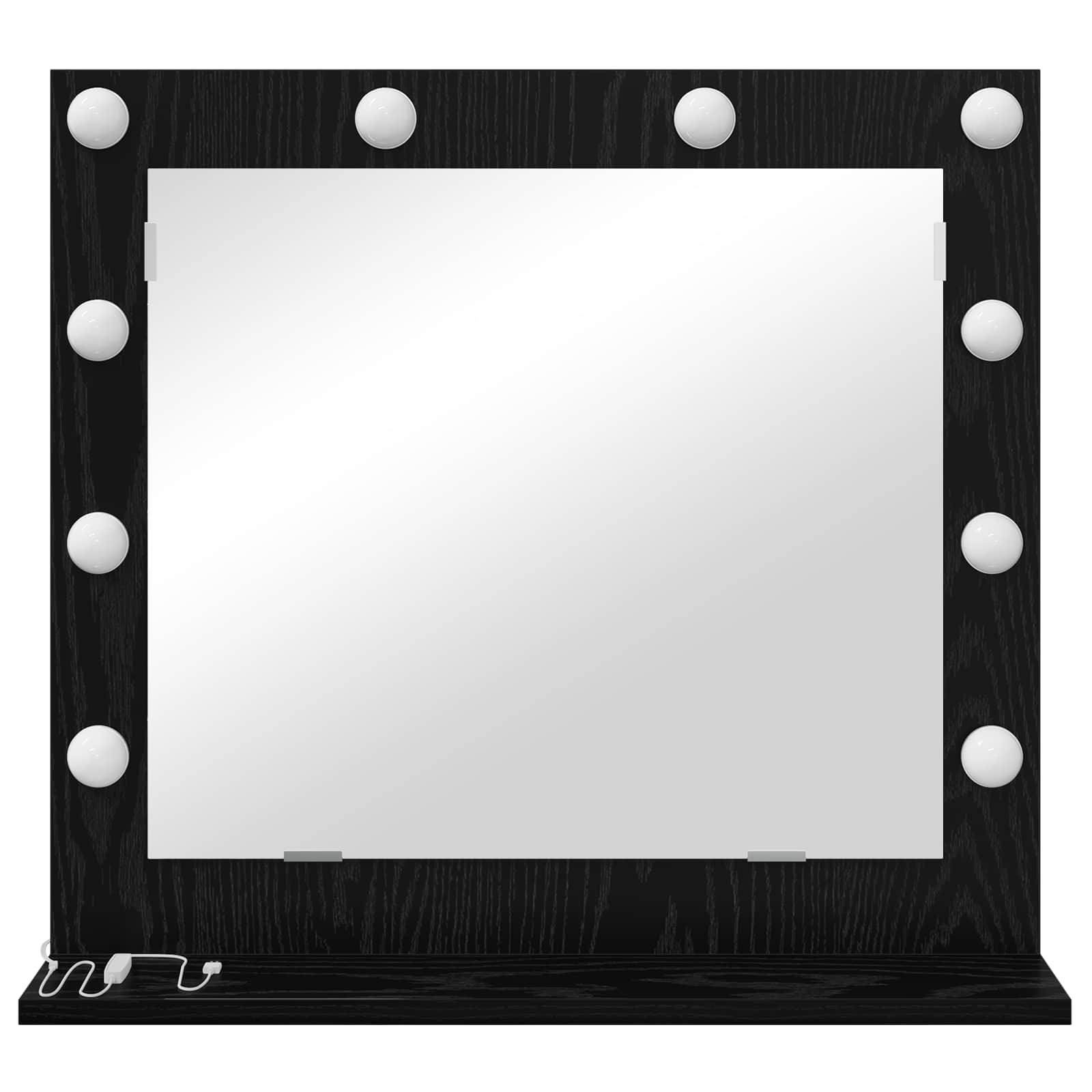 Maison Chic - Miroir de vanité Rectangulaire Chêne noir 60 x 55 x 18 cm Maison Chic - Image 4