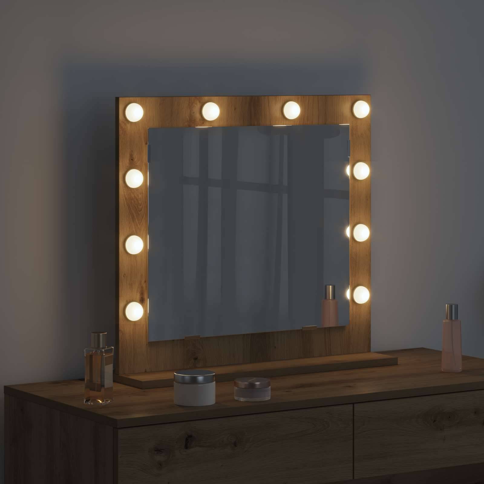 Maison Chic - Miroir de vanité Rectangulaire Chêne noir 60 x 55 x 18 cm Maison Chic - Image 3