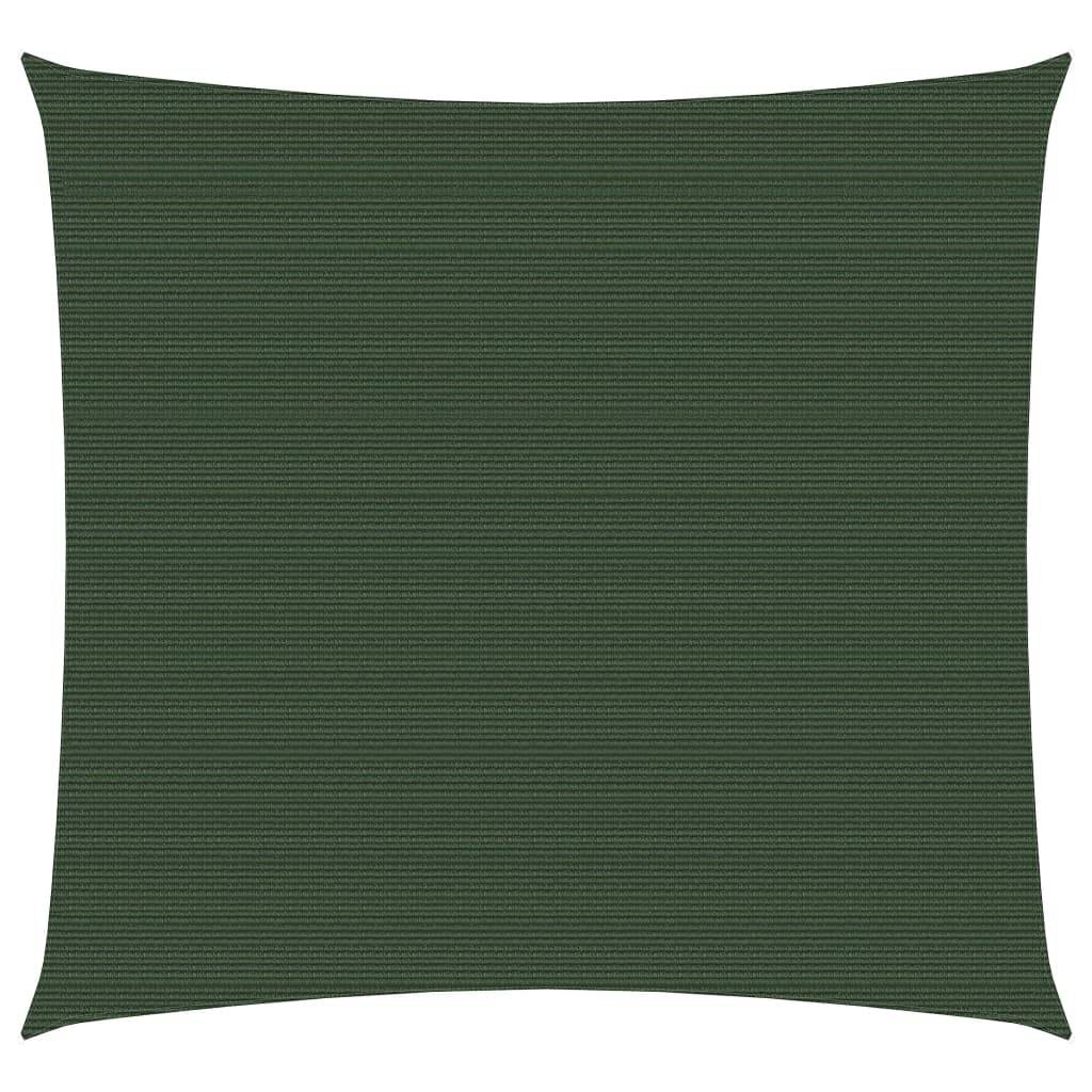 Helloshop26 - Voile d'ombrage 160 g/m² vert foncé 5 x 5 m PEHD - Imagen 1