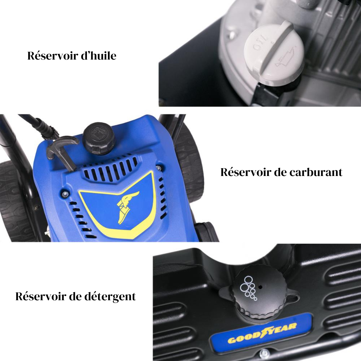 Goodyear - Nettoyeur Haute Pression Thermique 4100W 206 bar Débit 570L/h Essence 5 buses Tuyau 8 m Goodyear - Imagen 10