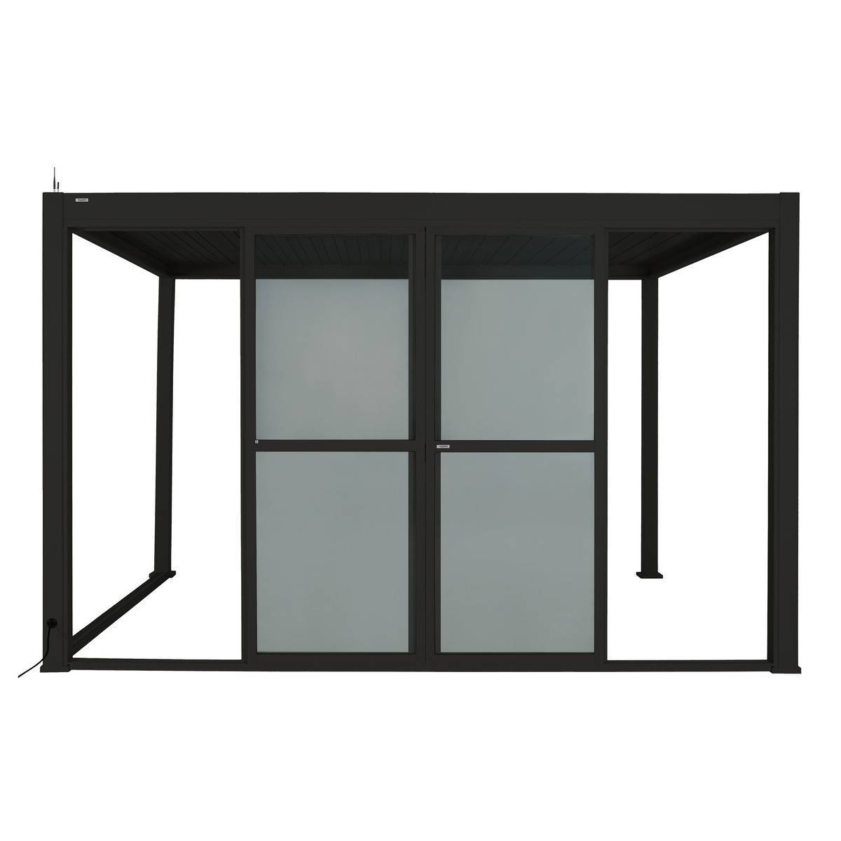 Hesperide - Portes coulissantes pour pergola Evora gris graphite - Hespéride - Image 1