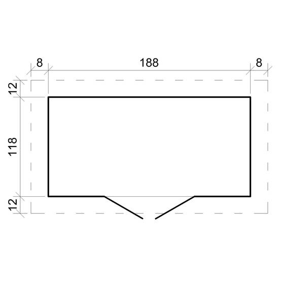 Timbela - Abri de jardin en bois l204xL142xH200cm / 2.22 m² avec sol traité - Petit abri à outils, Local à vélos - 19 mm d’épaisseur - Timbela M311C+M311G - Image 6