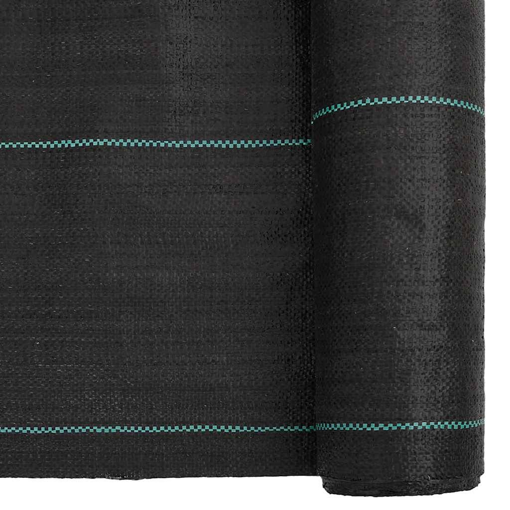 Bâche Anti-Mauvaises Herbes PP 100g/m² pour Aménagement Paysager et Potager 1,5x25 m Noir - ComfortXL Outdoor Living - Image 6