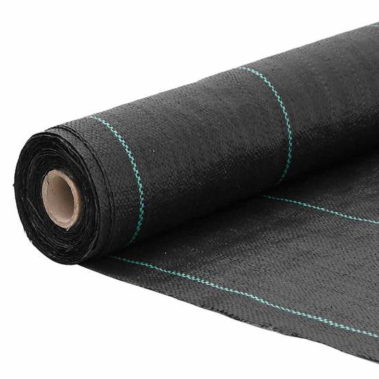 Bâche Anti-Mauvaises Herbes PP 100g/m² pour Aménagement Paysager et Potager 1,5x25 m Noir - ComfortXL Outdoor Living - Image 3