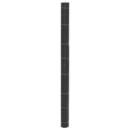 Bâche Anti-Mauvaises Herbes PP 100g/m² pour Aménagement Paysager et Potager 1,5x25 m Noir - ComfortXL Outdoor Living - Image 1
