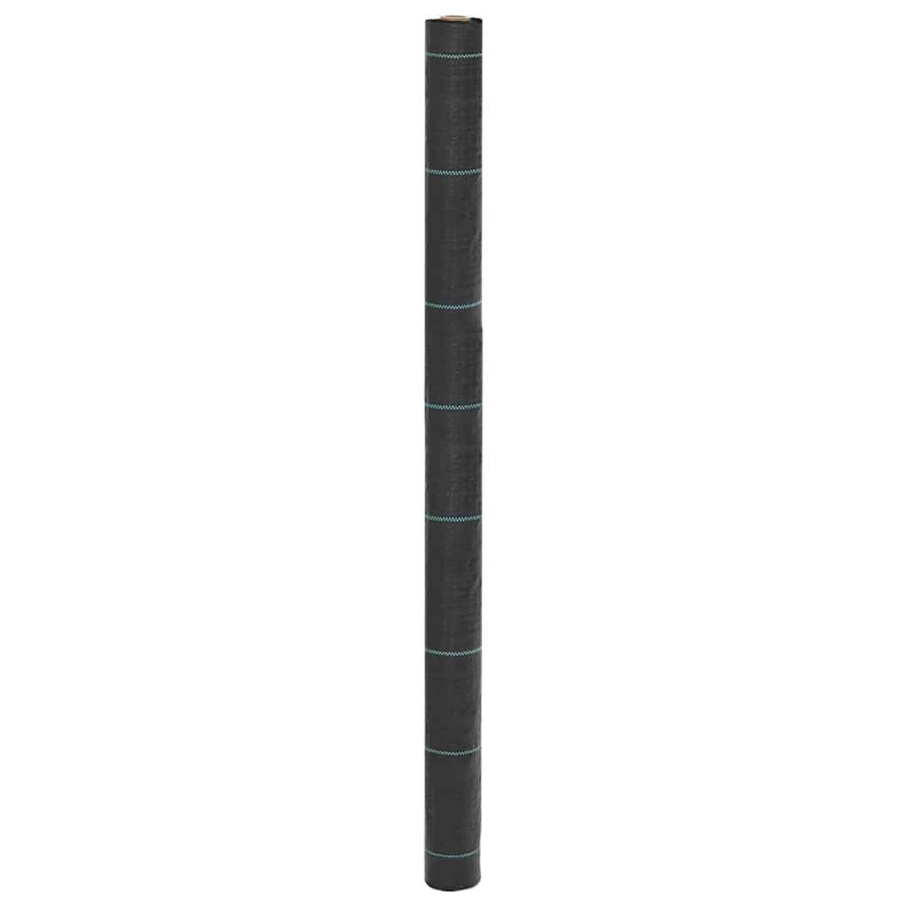 Bâche Anti-Mauvaises Herbes PP 100g/m² pour Aménagement Paysager et Potager 1,5x25 m Noir - ComfortXL Outdoor Living - Image 1