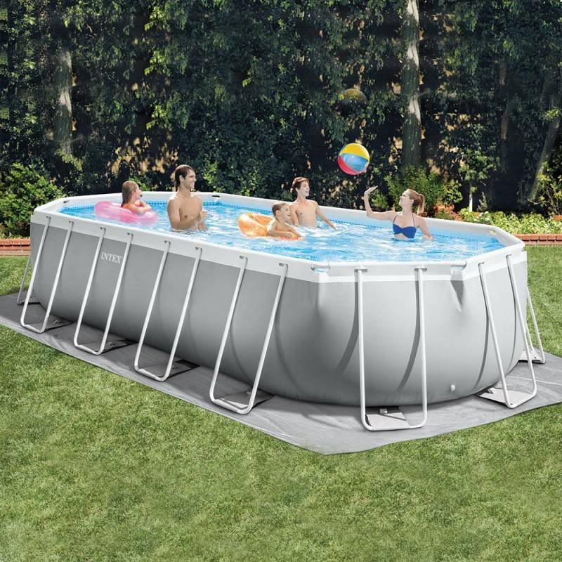 Piscine tubulaire Prism Frame ovale 6,10 x 3,05 m Intex - Image 1