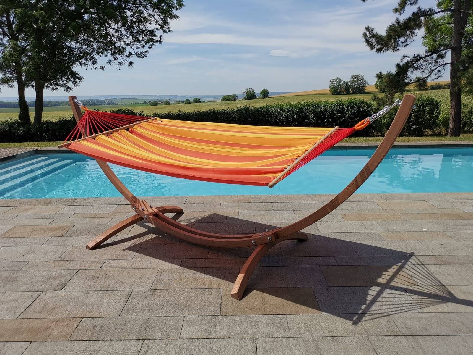 Jobek - Set Bois ESKAPADE 323x125x128 cm Sunny certifié FSC Mix JOBEK - Imagen 3