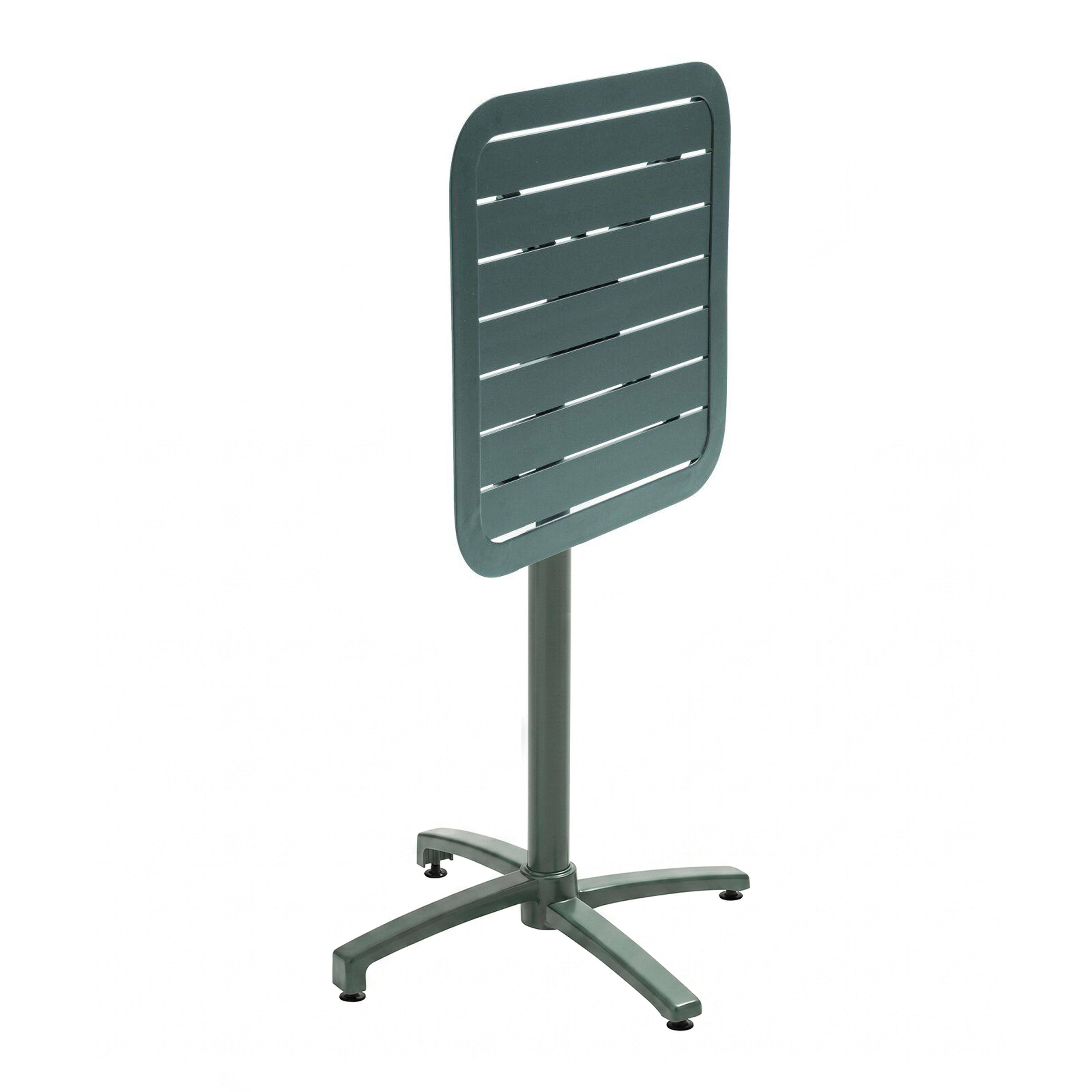 Oviala - Ensemble table haute de terrasse et 2 chaises en aluminium vert Almada - Oviala - Image 3