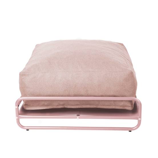 Oviala - Pouf pour salon de jardin modulable avec structure rose poudré Mixi - Oviala - Image 5