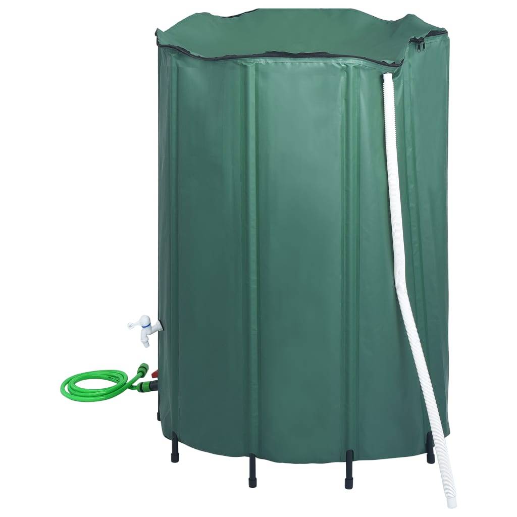 PANGIVO - Récupérateur d'eau de pluie pliable PVC vert foncé 120 x 120 x 120 cm - PANGIVO - Image 4