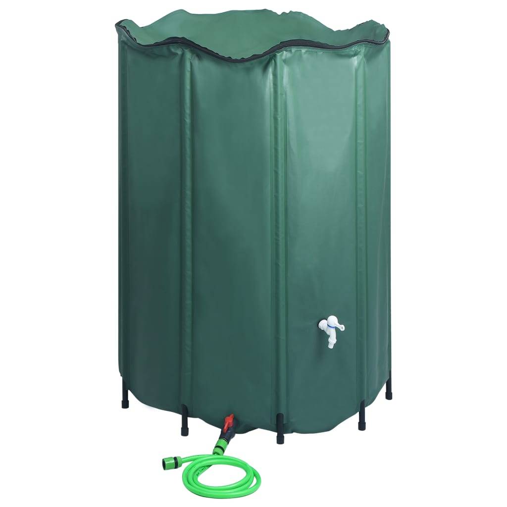 PANGIVO - Récupérateur d'eau de pluie pliable PVC vert foncé 120 x 120 x 120 cm - PANGIVO - Image 3